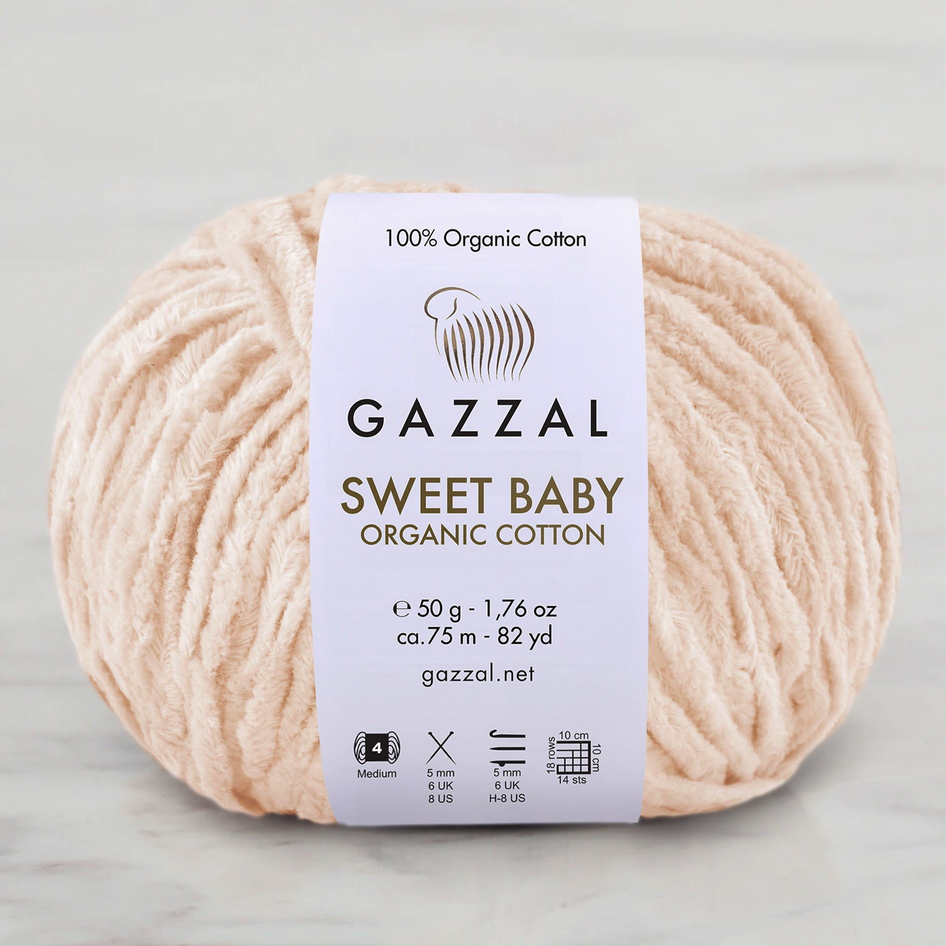 Gazzal Sweet Baby Organic Cotton Somon El Örgü İpi – 2610